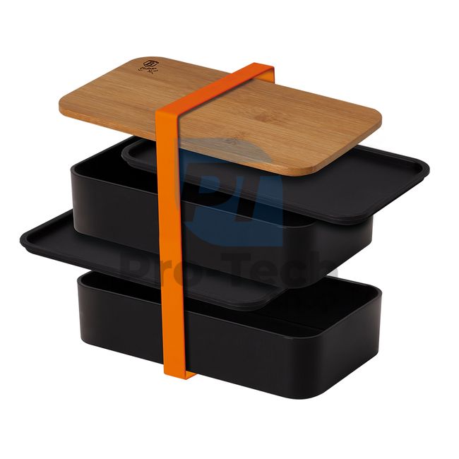 2-dijelna kutija za ručak s poklopcem od bambusa 20537