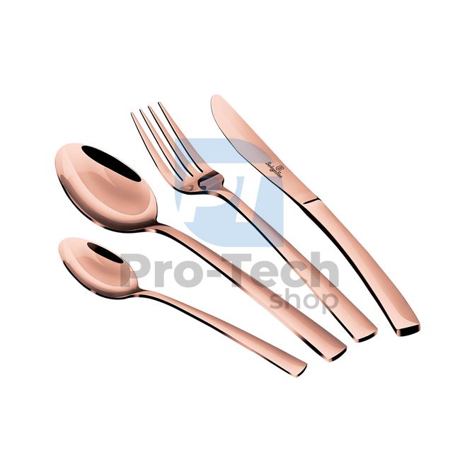 24-dijelni set pribora za jelo od nehrđajućeg čelika ROSE GOLD 19508
