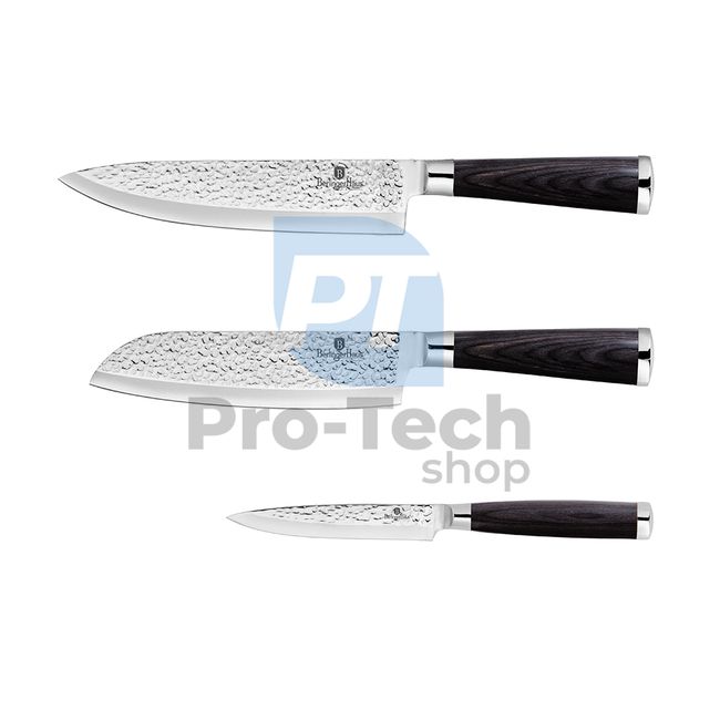 3-dijelni set kuhinjskih noževa BLACK WOOD 20637
