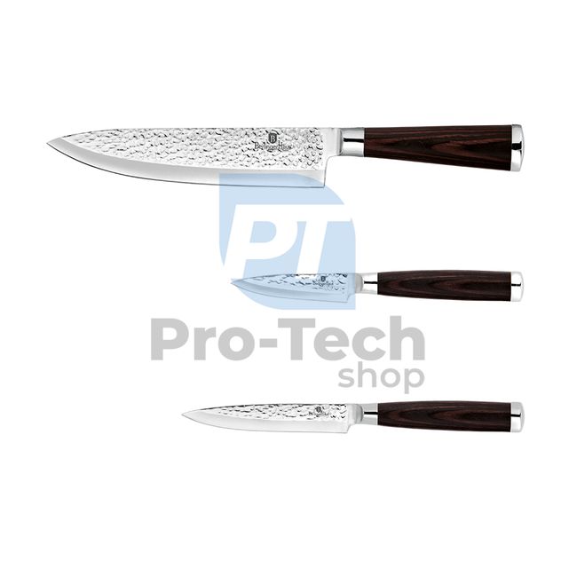 3-dijelni set kuhinjskih noževa BROWN WOOD 20655