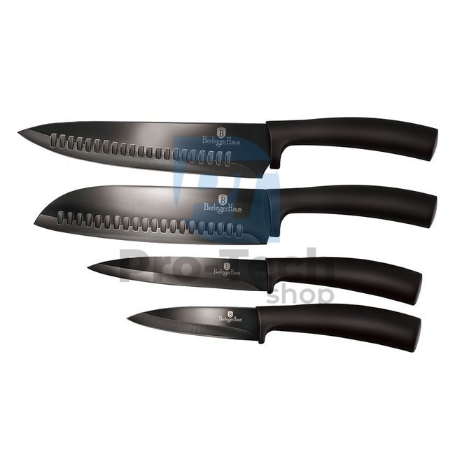 4-dijelni set kuhinjskih noževa od nehrđajućeg čelika BLACK 20367