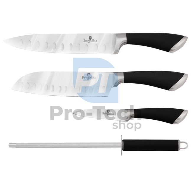 4-dijelni set kuhinjskih noževa od nehrđajućeg čelika BLACK 20459