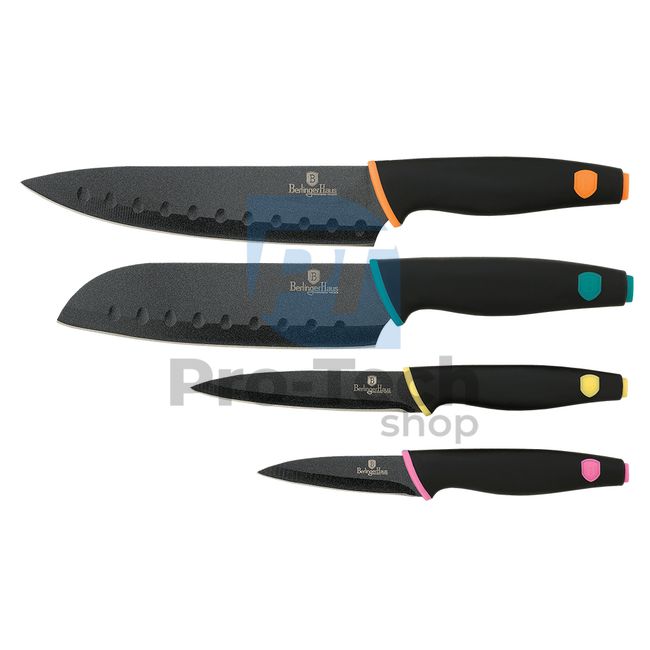 4-dijelni set kuhinjskih noževa od nehrđajućeg čelika BLACK 20922