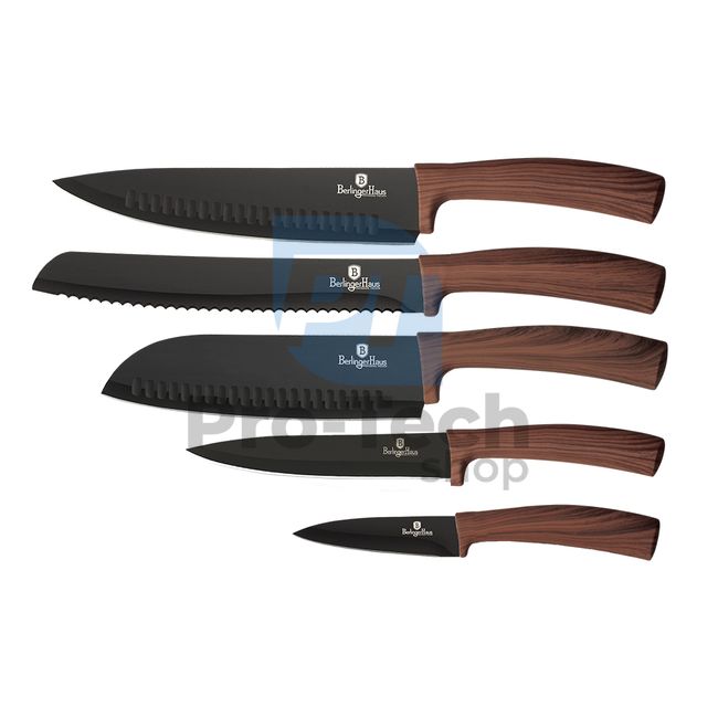 5-dijelni set kuhinjskih noževa od nehrđajućeg čelika ORIGINAL WOOD 20782