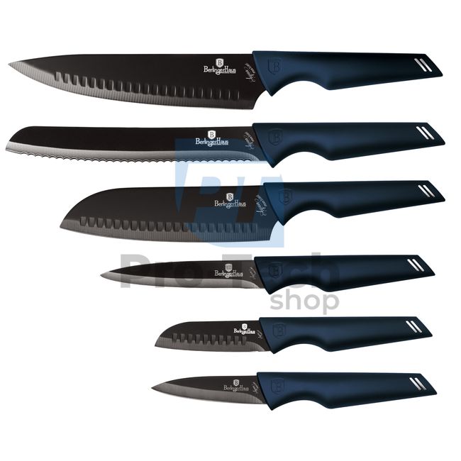 6-dijelni set kuhinjskih noževa od nehrđajućeg čelika AQUAMARINE 20060