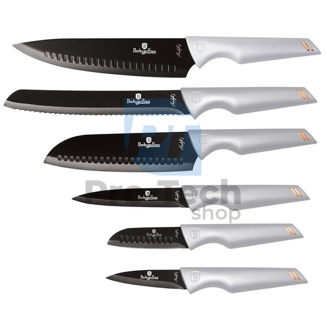 6-dijelni set kuhinjskih noževa od nehrđajućeg čelika GREY 19858