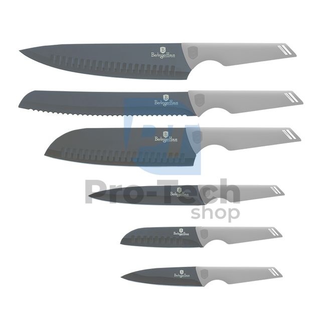 6-dijelni set kuhinjskih noževa od nehrđajućeg čelika MATT GREY 20730