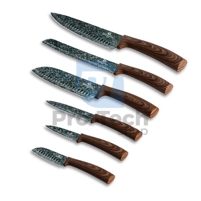 6-dijelni set kuhinjskih noževa od nehrđajućeg čelika ORIGINAL WOOD 20855