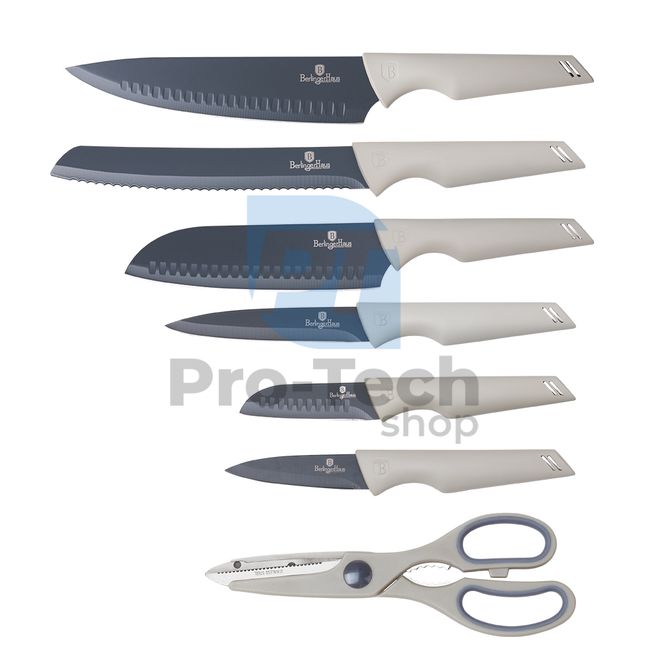 7-dijelni set kuhinjskih noževa od nehrđajućeg čelika MATT GREY 20731