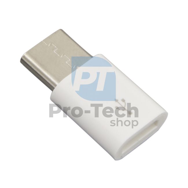 Micro USB 2.0 - USB-C adapter, bijeli 72427