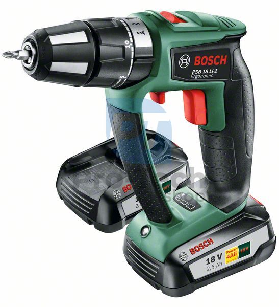 Aku bušilica Bosch PSB 18 LI-2 Ergonomic s litij-ionskom tehnologijom 03776