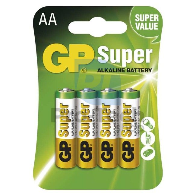 Alkalna baterija GP Super LR6 (AA), 4kom 70680