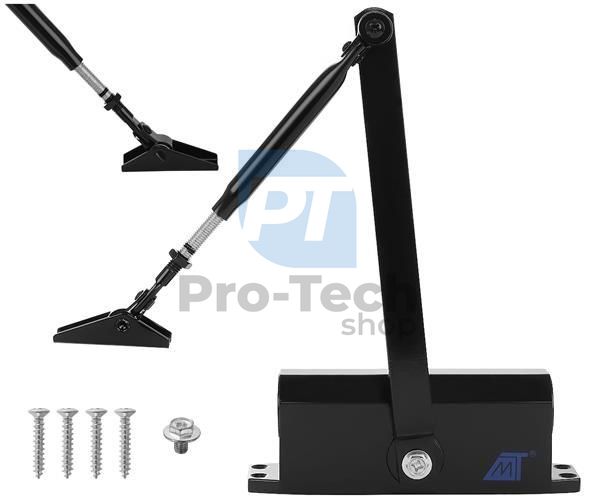 Automatski sustav za zatvarnje vrata crni 40-60 kg 73960