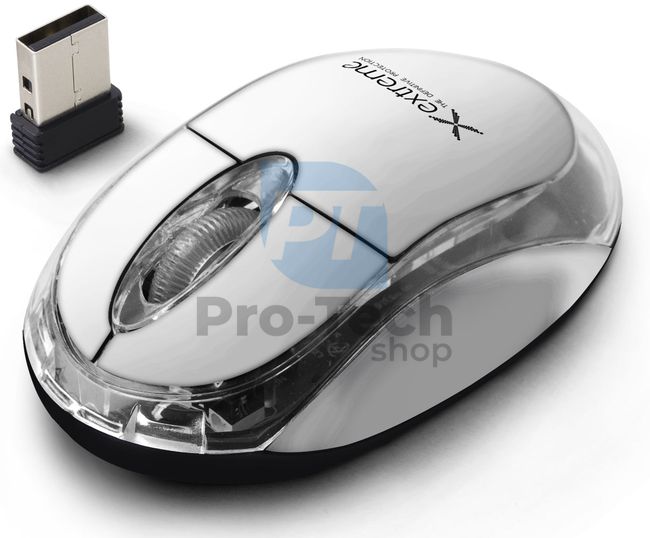 Bežični 3D USB miš HARRIER, bijeli 73448