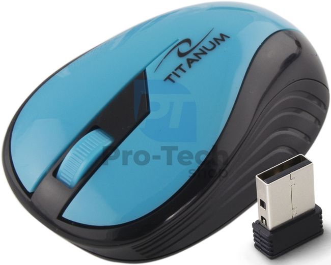 Bežični 3D USB miš RAINBOW, tirkizna 73417