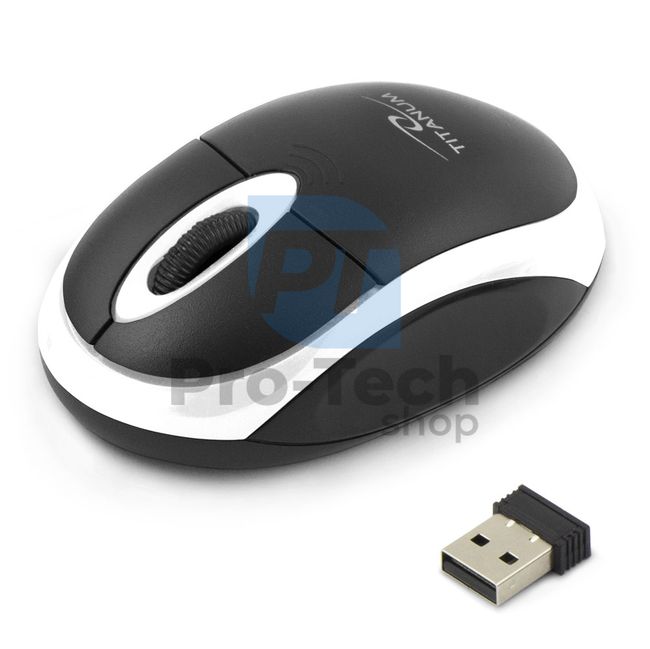 Bežični 3D USB miš VULTURE, crno-bijeli 73422