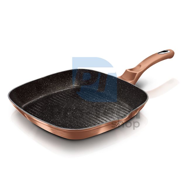 Grill tava s mramornom površinom 28cm METALIC LINE ROSE GOLD EDITION 19433