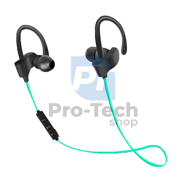 Bluetooth handsfree, sportski, crno-zeleni 72806