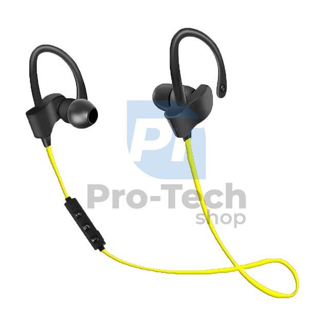 Bluetooth handsfree, sportski, crno-žuti 72808