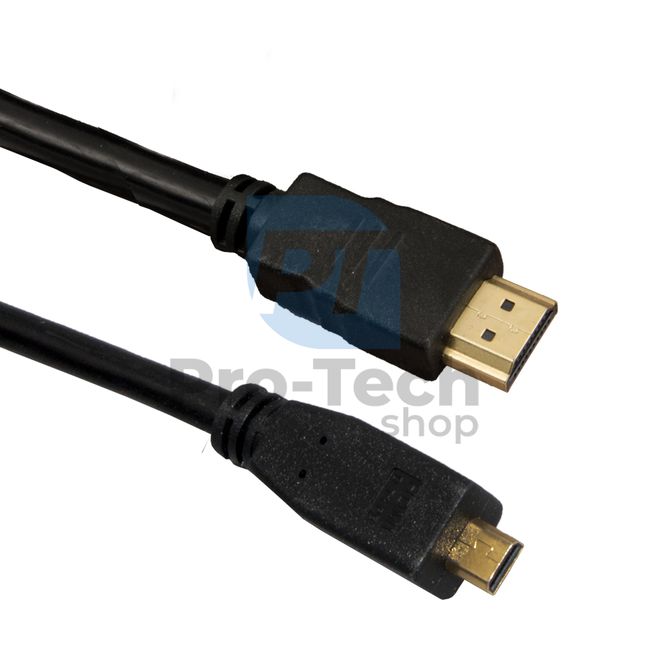 Kabel MicroHDMI - HDMI 3m, pozlaćeni konektori 72355