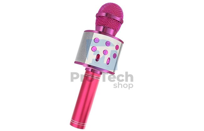 Karaoke mikrofon sa zvučnikom, roza 74405