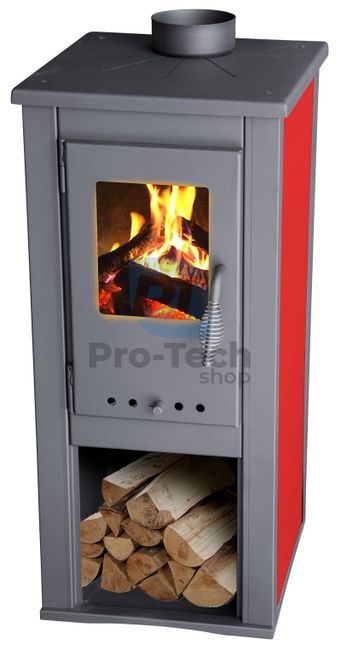 Kaminska peć 3,9 kW crvena 40223