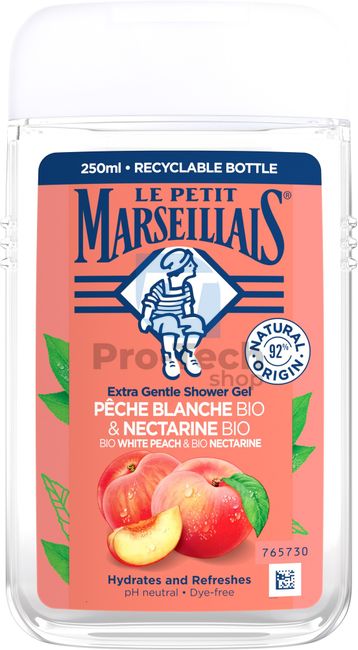 Le Petit Marseillais organski kremasti gel za tuširanje breskva i nektarina 250 ml 30589