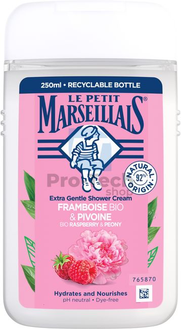 Le Petit Marseillais organski krem gel za tuširanje maline i božur 250 ml 30590