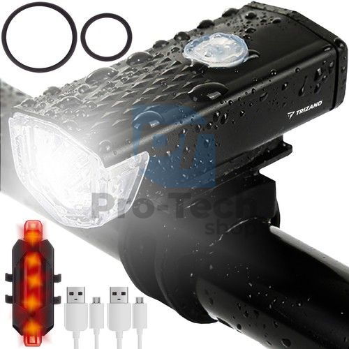 USB LED svjetlo za bicikl + stražnje svjetlo 74506