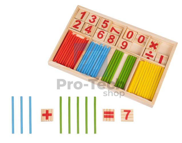 Montessori edukativna drvena igra s brojevima 74622