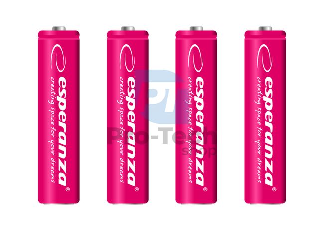 Punjiva baterija NI-MH AAA 1000mAh 4kom, crvena 73322