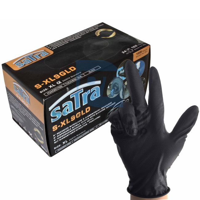 Nitrilne rukavice XL 9-10" 100kom SATRA S-XL9GLD 14549