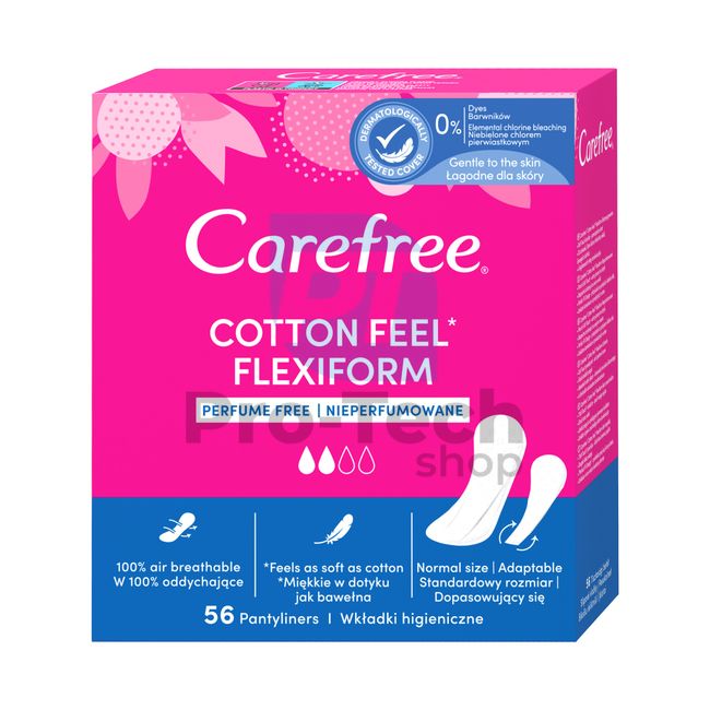 Dnevni ulošci - Carefree Cotton Flexiform 56kom 30554