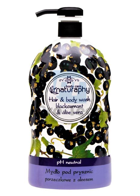 Gel za tuširanje i šampon 2u1 BLACK ribiz i aloe vera Naturaphy 1000 ml 30083