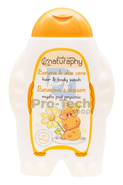 Dječji gel za tuširanje i šampon 2u1 banana i aloe vera Naturaphy 300ml 30030