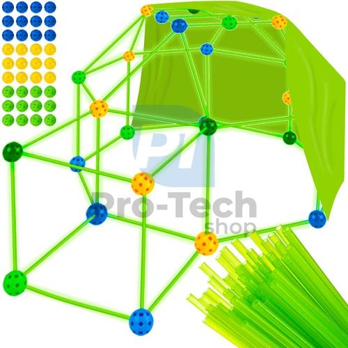 Set za građenje - slamke - 100 kom - šator 22613 76066