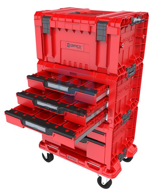 Set kutija za alat QS PRO 4 Red 16460