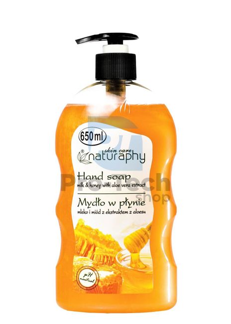 Tekući sapun med mlijeko i aloe vera Naturaphy 650ml 30009