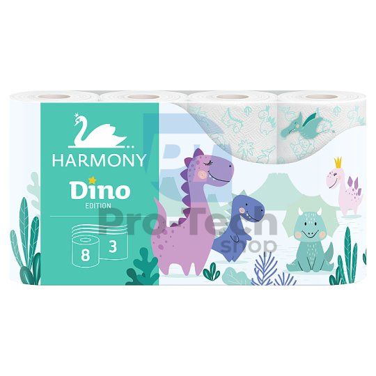 Troslojni toaletni papir HARMONY SOFT DINO - 8kom 30501