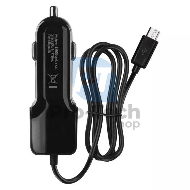 Univerzalni USB auto adapter 3.1A (15.5W) maks., žičan 71237