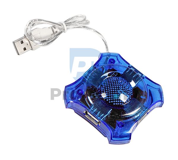 USB 2.0 hub s 4 STAR priključka, plavi 72249