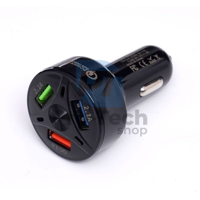 USB auto adapter QUICK CHARGE 3xUSB 3A 16760