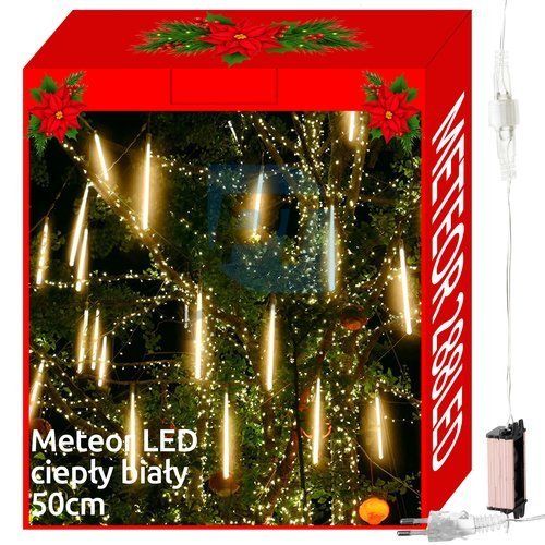 Božićne LED lampice meteors 244 LED 50cm - topla bijela 76150