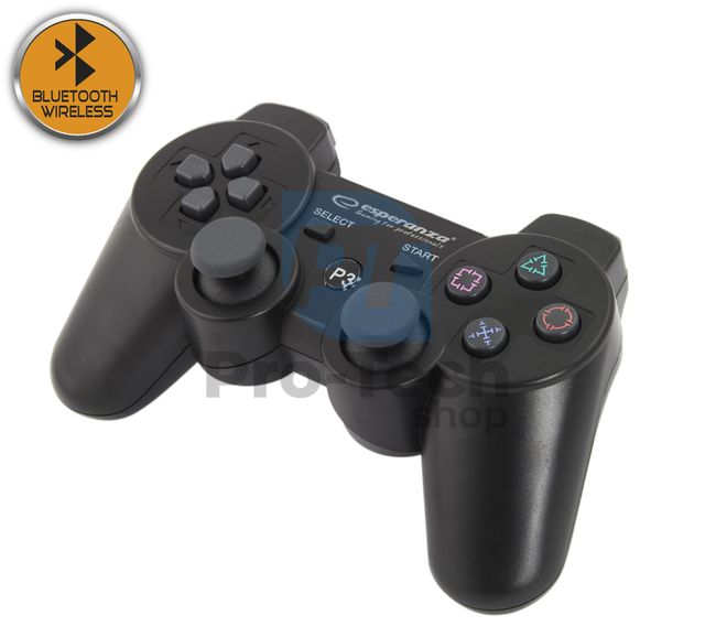 Vibrirajući bežični gamepad PS3 MARINE, bluetooth, crni 72648