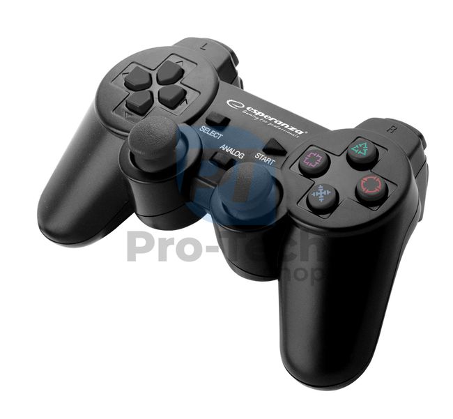 Vibrirajući gamepad PC/PS3 USB TROOPER, crni 72642