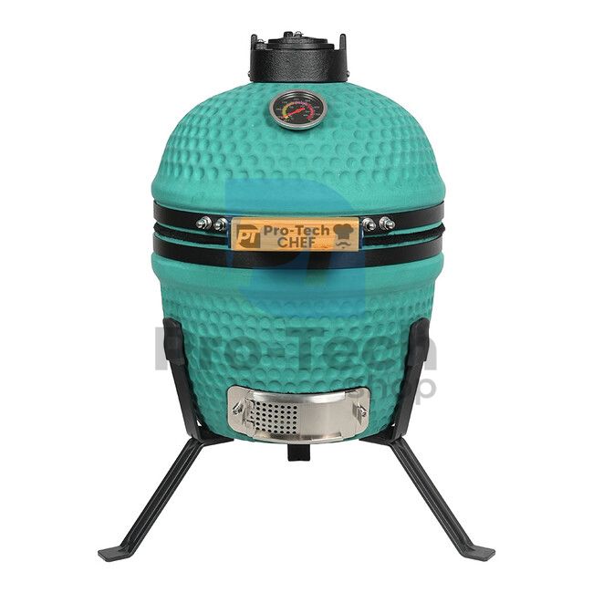 Vrtni keramički roštilj Kamado CL-13 zeleni mat Pro-Tech CHEF 40333