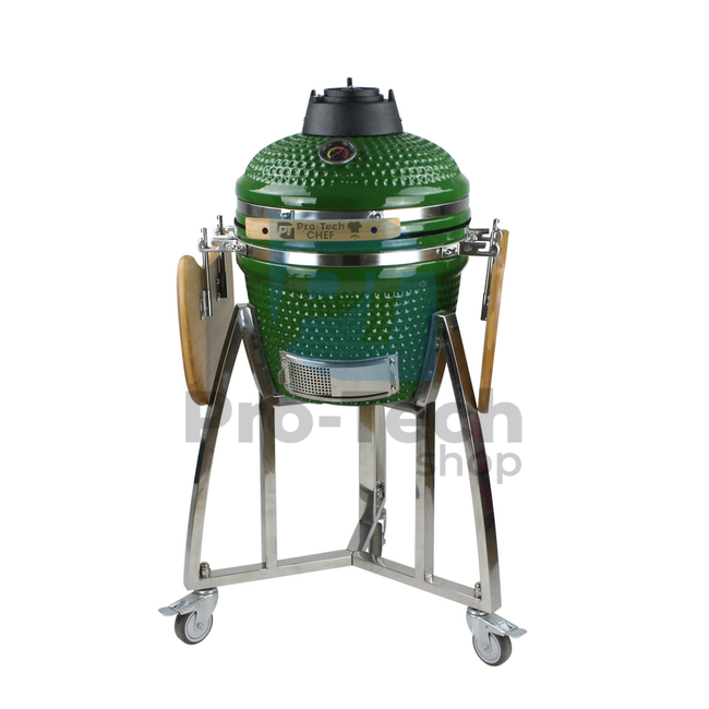 Vrtni keramički roštilj Kamado CL-16 zeleni Pro-Tech CHEF 40283