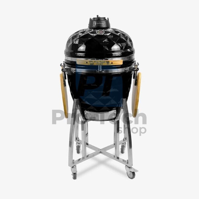 Vrtni keramički roštilj Kamado DM-18 crni Pro-Tech CHEF 40528