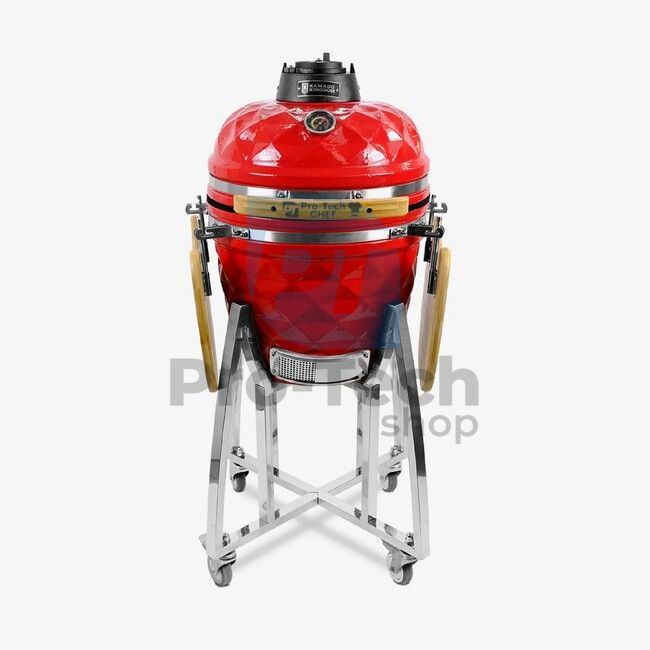 Vrtni keramički roštilj Kamado DM-18 crveni Pro-Tech CHEF 40529