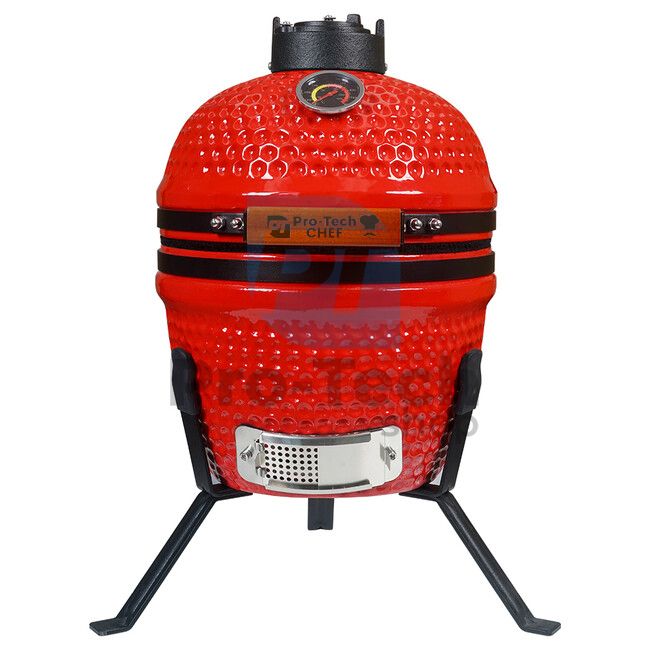 Vrtni keramički roštilj Kamado CL-13 Pro-Tech CHEF crveni 40200